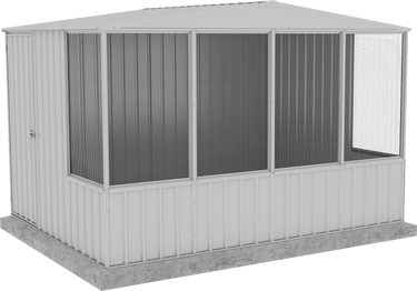 Absco Chicken Coop 3.00mW x 2.22mD x 2.06mH Zincalume - Shed City